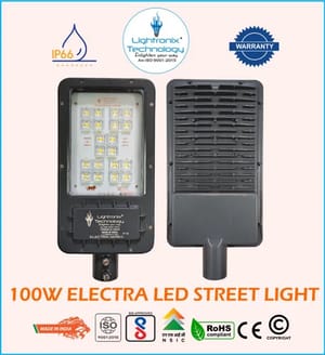 Lightronix Technology 100W LED Street Light Frame Electra, Aluminium Die Casting, 100-305VAC