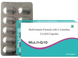Tablet Multivitamin Formula with L-Carnitine, Co-Q10 Capsules, 10x10 Alu Alu, Non prescription