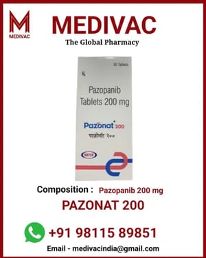 Pazonat Pazopanib Tablet 200 mg, Natco