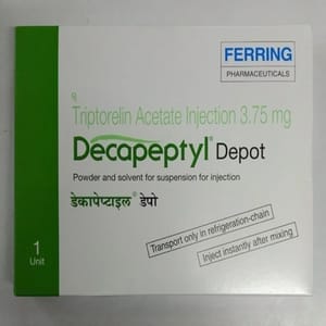 Ferring Pharmaceuticals Triptorelin 3.75mg Injection Decapeptyl Depot, Packaging: Vial