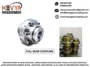 Full Gear Coupling / EN8, For Industrial, Size: 100 To 119