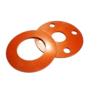 Red Flat Silicone Rubber Gasket