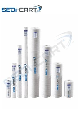 White Industrial Wound Filter Cartridge, For Water Filter