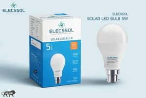 Elecssol 12v 3W ABS Solar LED Bulb