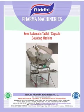 Semi Automatic Disc Type Tablet Capsule Counting and Filling Machine