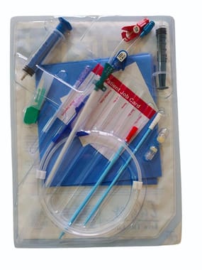 Polyurethane Hemodialysis Catheter Kit Double Lumen 11.5fr, 15 Cm