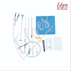 Straight Single Silicone MARK+ LT PermaFlow permanent Catheter Kit 15Fr 19cmcess