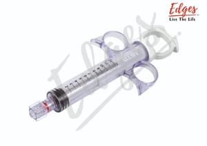 ABS Plastic Male Luer Lock Coronary Control Syringe for cardiology, Sterile Pouch Packing