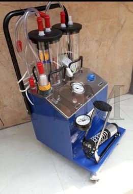 Mild Steel Suction Machine (Electric Cum Foot Operated), For Medical, For Hospital