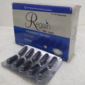 Regain Hair Regrowth Treatment Capsules, Packaging Type: Blisters, Packaging Size: 3x10
