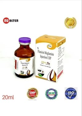 Alter-Flu Inj. Flunixin Meglumine Injection, 20 ml, Packaging Type: Bottle