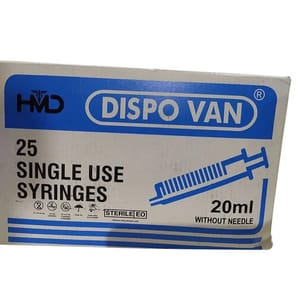20ml Dispo Van Single Use Syringe