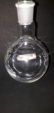 Mayalab Borosilicate Glass Raund bottam flask, Capacity: 1000, Size: 500ml