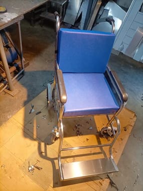 Manual Fixed Stainless Steel Wheelchair, Model Name/Number: GMWC01