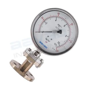 4 inch / 100 mm Flush Diaphragm Pressure Gauge