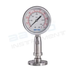 4 inch / 100 mm Homogenizer Pressure Gauge Flange Type, 0 To 600 bar