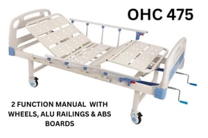 Operating Type / Automation Grade: Manual Fowler Cot with Wheel and Aluminium Railings