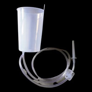 800 ml Plastic Enema Can Set With Pinch Tube, For Hospital