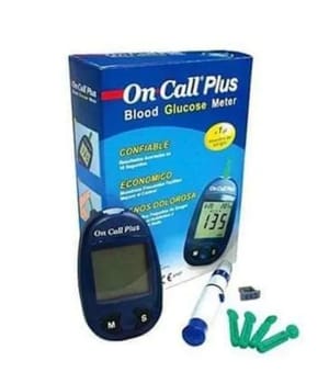 1.1-33.3 mmol/L ON CALL PLUS Glucometer With 10 Test Strips, 7 Days, 04