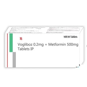 Voglibose 0.2mg, Metformin 500mg Tablets IP