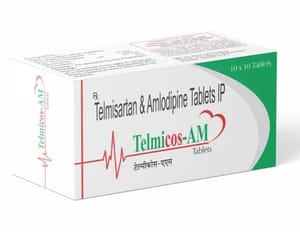 Telmicos-AM Tab, Telmisartan 40 Mg Amlodipine 5mg Tablets
