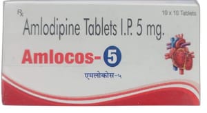 Amlocos-5 Tab (Amlodipine 5mg Tablet)