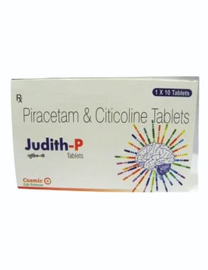 Judith P Tab (Piracetam + Citicoline Tablets), 1x10 Tablets, Treatment: Memory Enhancement