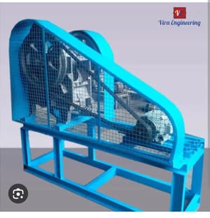 Vira Engineering Stainless Steel Jaw Crusher Machine, For Industrial, Capacity: 50ton/hr