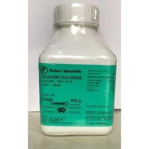 Fisher Scientific Powder Sodium Chloride, Packaging Type: Bottle, Packaging Size: 500 Gram