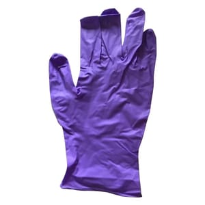 Unisex Purple Disposable Hand Glove