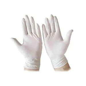 White Latex Examination Gloves, For Laboratories