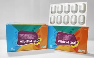 Vibifol 360 Multivitamin Multimineral Antioxidant Tablet, 10x1x10, Prescription