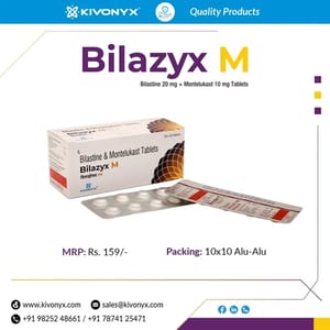 Bilastine Montelukast Tablets, Kivonyx Healthcare, 10*10