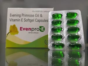 Evening Primrose Oil 500 mg & Vitamin E Softgel Capsules