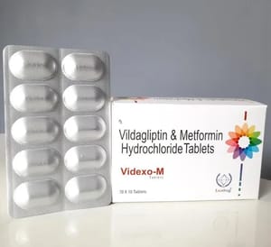 Vildagliptin 50 mg & Metformin Hydrochloride 500 mg Tablets