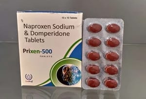 Naproxen Sodium 500 mg & Domperidone 10 mg Tablets