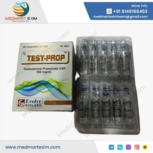 100 mg/ml Testosterone Propionate Injection, For Muscle Building, Packaging Size: 10 Ampoules Of 1 ml