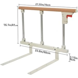 Folding Bed Rail for Bed Assist Handle Safety Guard