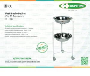 Hospitime Wash Basin Double Stand