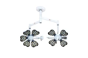 Ceiling Mounted Apple 5 Plus 4 Twin Operation Theatre Lights, LED