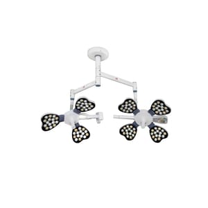 Ceiling Mounted Apple 4 Plus 3 Twin Operation Theatre Lights, LED