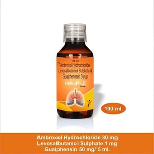 Ambroxol 30mg, Levosalbutamol 1mg & Guaiphenesin 50mg Sugarfree Syrup, Bottle Size: 100 ml