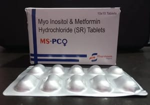 Myo Inositol 600mg & Metformin 500mg Tablet, Packaging Type: Alu Alu