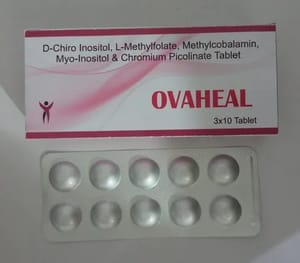 Myo-Inositol, D-Chiro Inositol, L-Methylfolate, Methylcobalamin & Chromium Picolinate Tablet