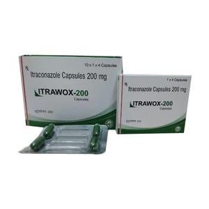 Woxter Pharma 200 Mg Itraconazole Capsules, Packaging Type: Box