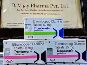 Eltrombopag Trombonat 50mg/25mg Tablets