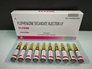 Flyzox Allopathic Fluphenazine Decanote Injection IP., Packaging Size: Box
