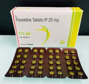Fluoxetine Hydrochloride Tablets IP, Packaging Type: Box