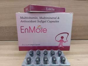 Enmore Multivitamin Multimineral and Anitioxidant Softgel Capsules, Prescription, Packaging Type: Box