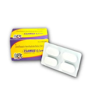 Livofloxacin Hemihydrate Bolus (Vet), For Veterinary, Packaging Type: Box